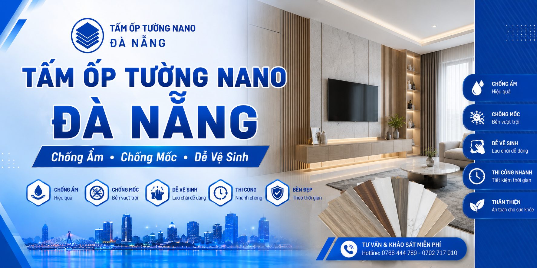 Tấm ốp tường Nano Đà Nẵng