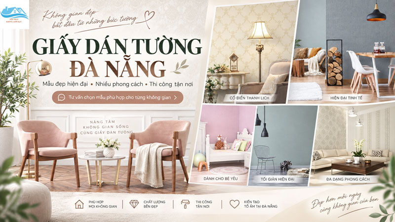 Giấy dán tường tại Đà Nẵng – Giải pháp trang trí tường nhanh, đẹp