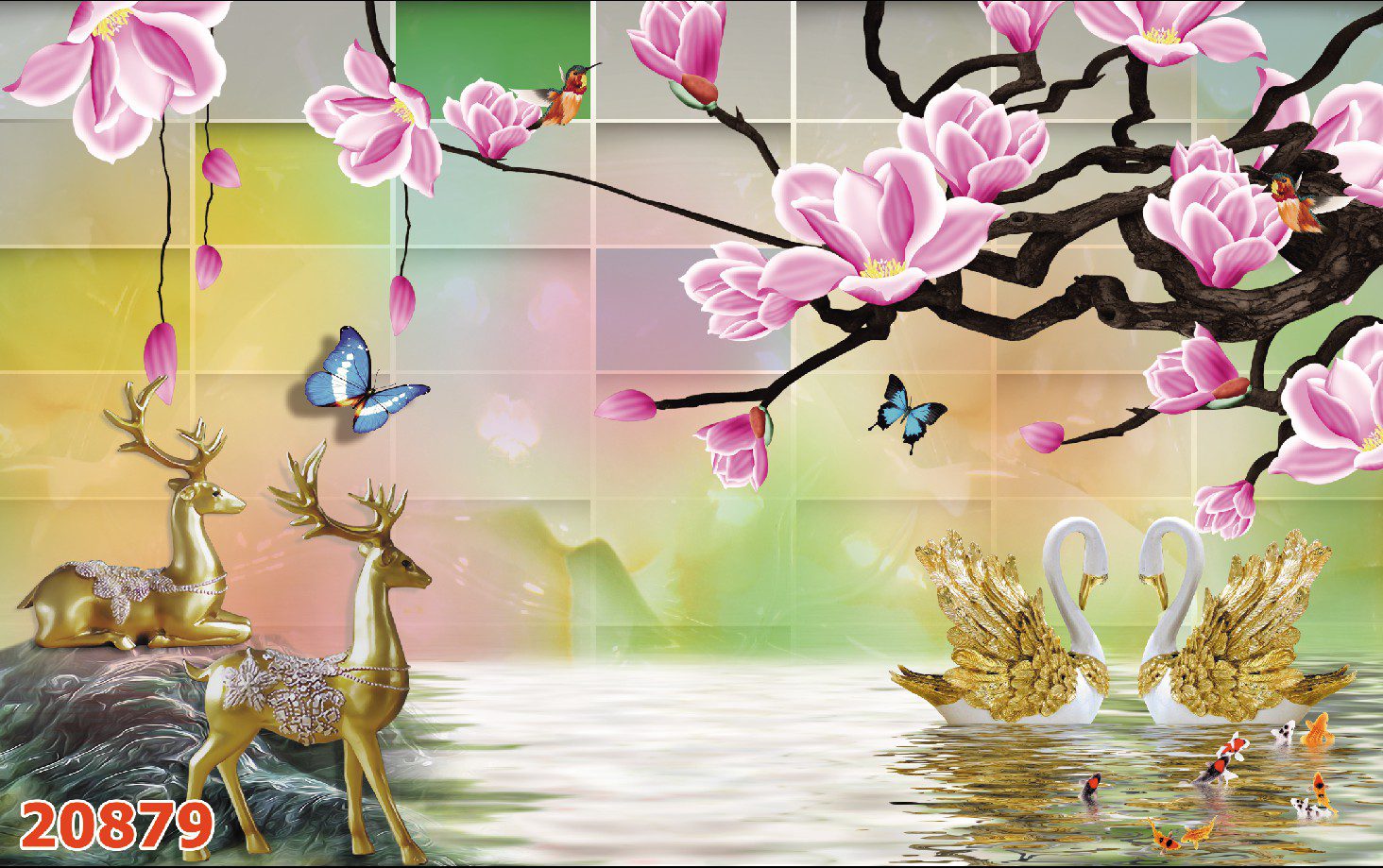 Tranh Dán Tường 3D Hiện Đại