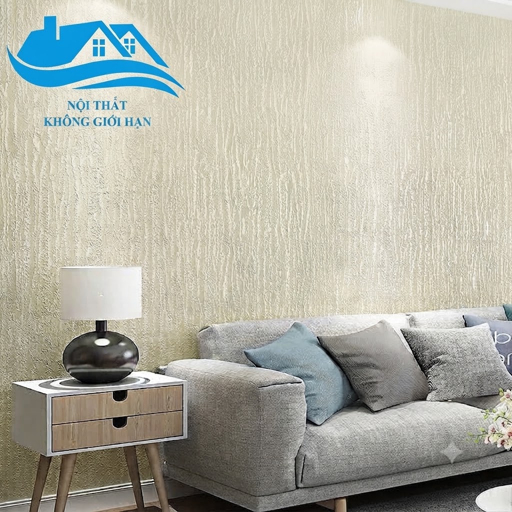 Giấy Dán Tường 3D Sọc Nổi Nghệ Thuật Tinh Tế
