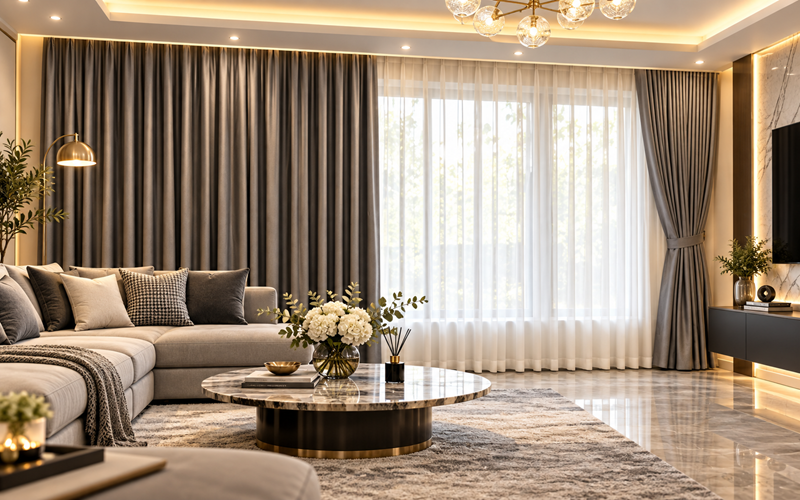 Rèm Vải 2 Lớp Cao Cấp