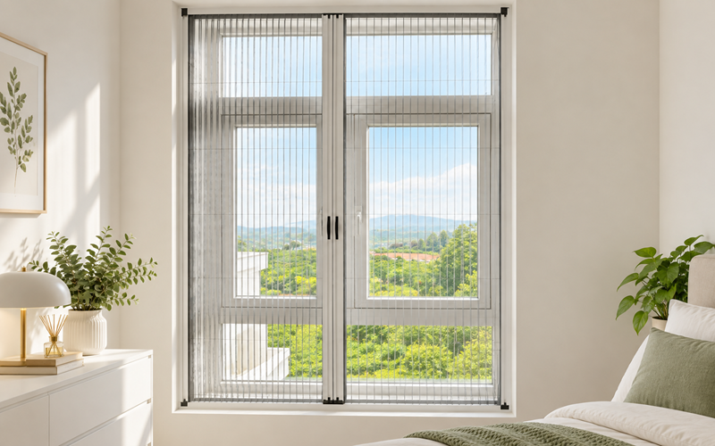 Cửa Lưới Chống Muỗi Dạng Xếp Hệ 32