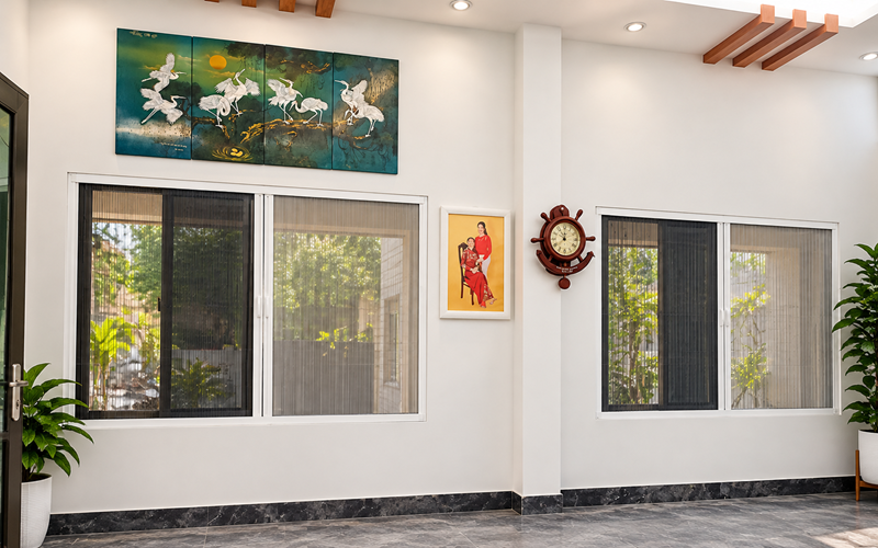 Cửa Lưới Chống Muỗi Kết Hợp Rèm Hệ 30 Đà Nẵng