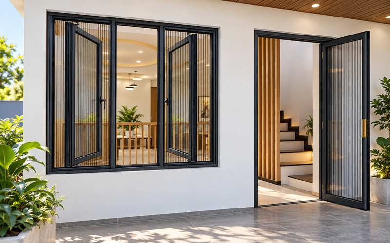 Cửa Lưới Chống Muỗi Cố Định Cao Cấp