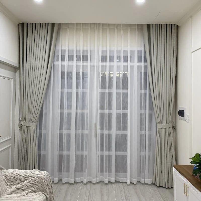 Rèm vải mau be 6805