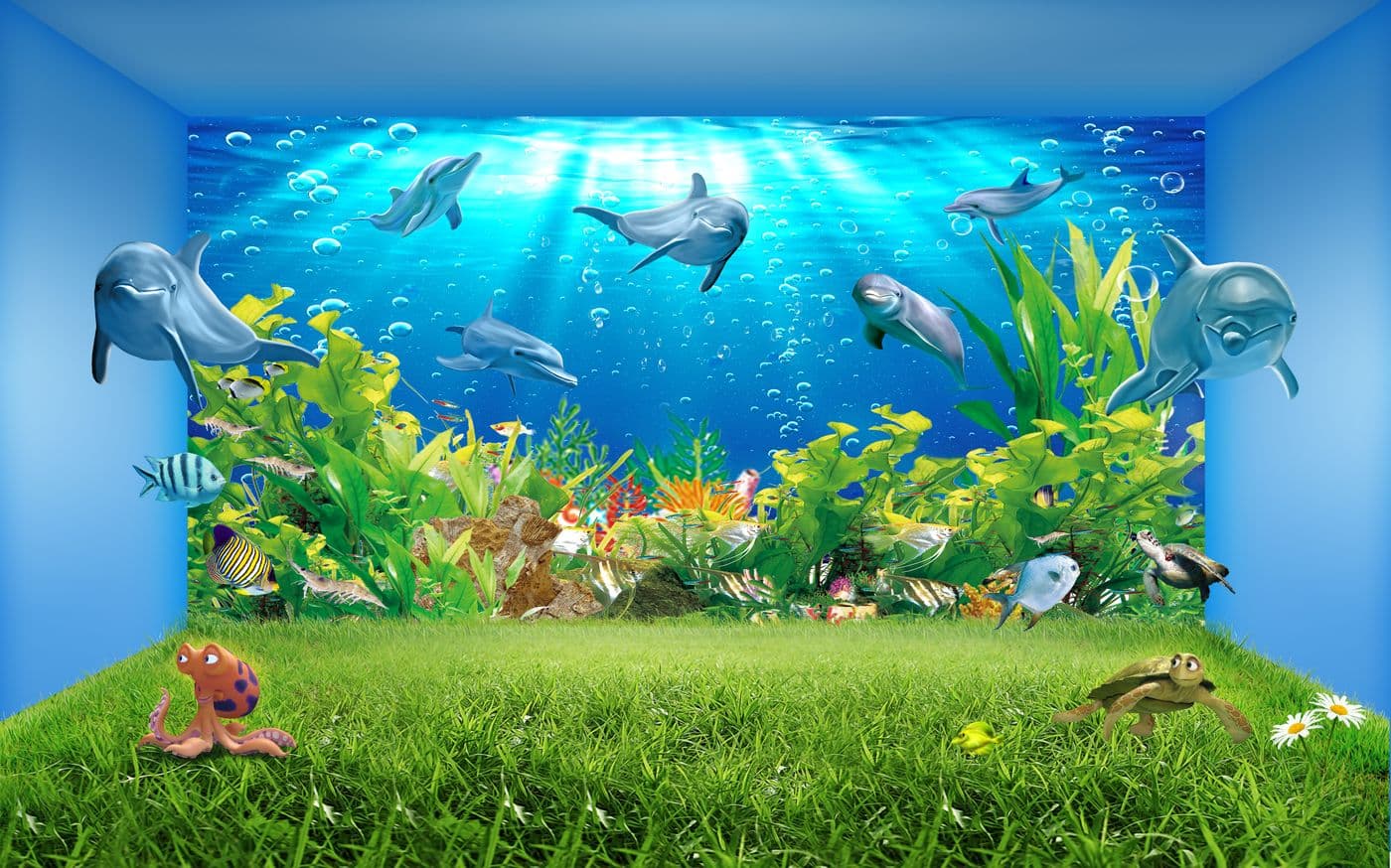 Tranh Cá Và Cảnh Biển