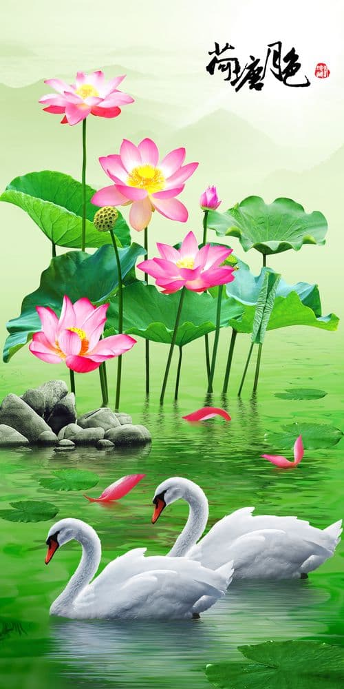 Tranh Hoa Sen 003THS