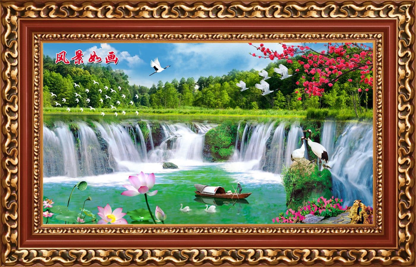 Tranh Hoa Sen H 302