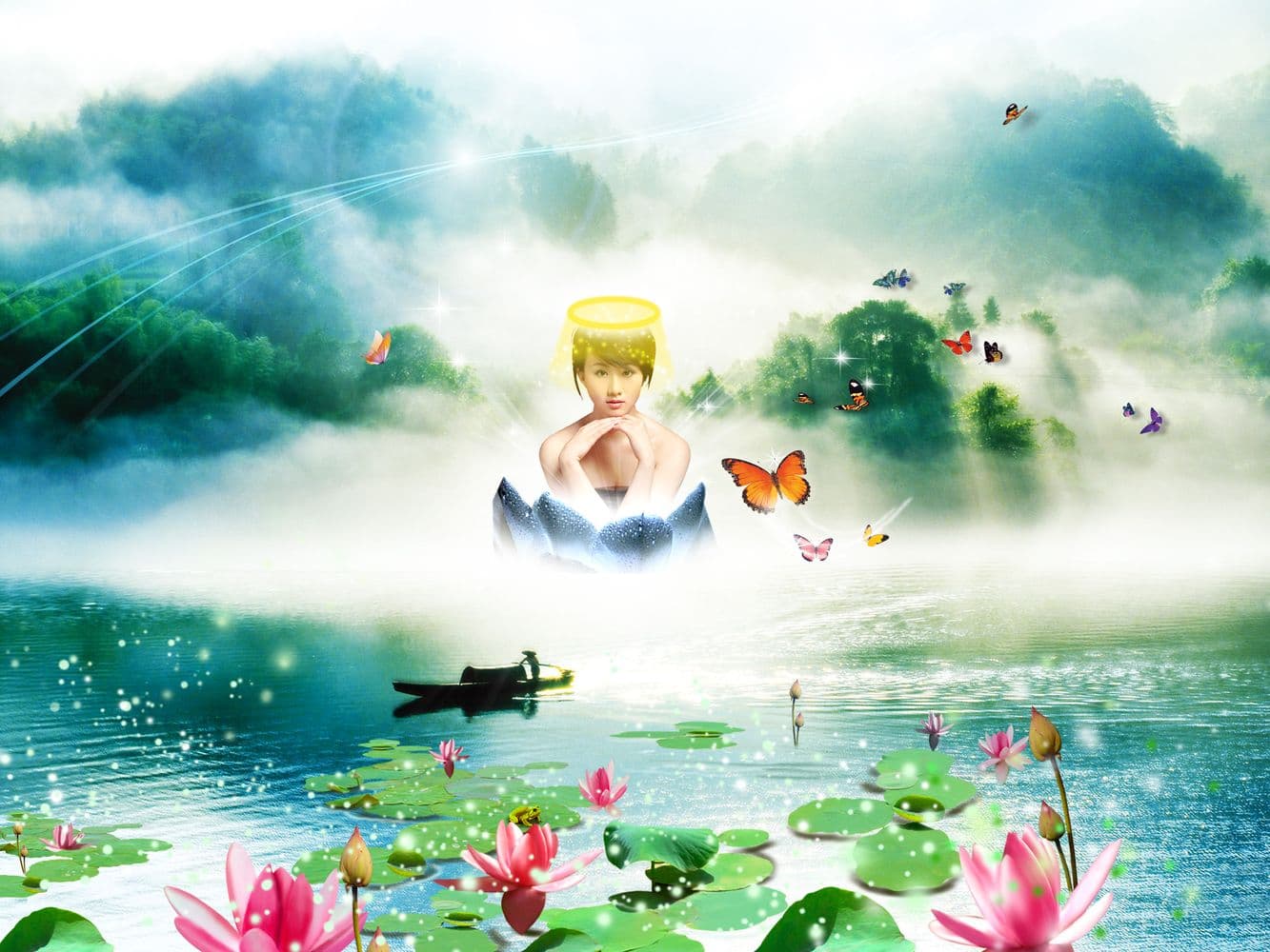 Tranh Hoa Sen H 321