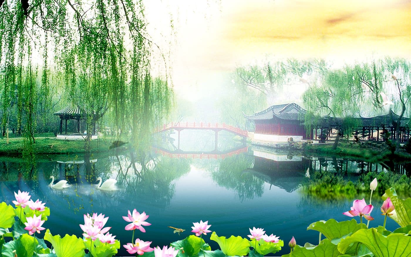 Tranh Hoa Sen H 324