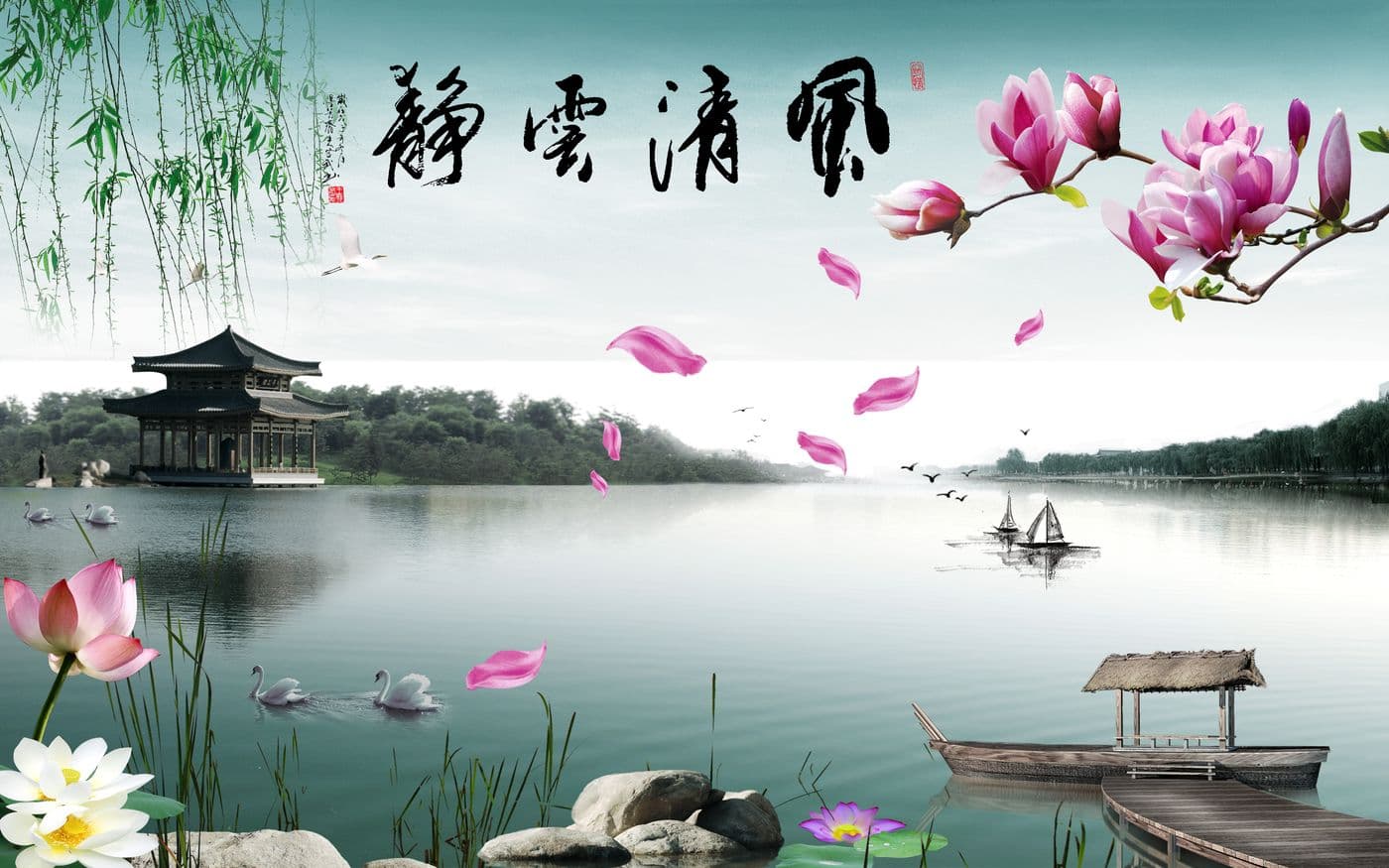 Tranh Hoa Sen H 326