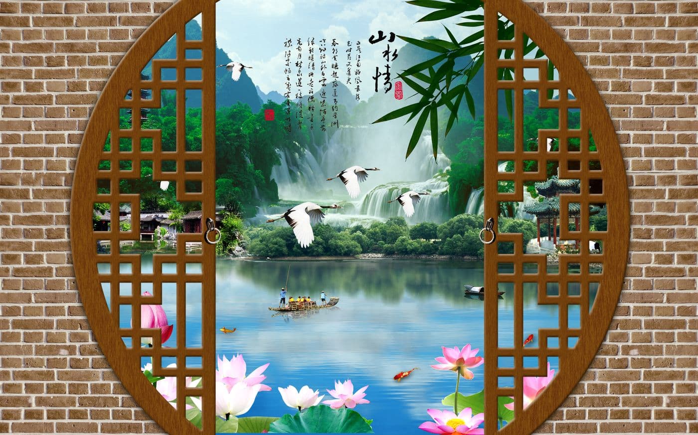 Tranh Khung Cửa Sổ W 535
