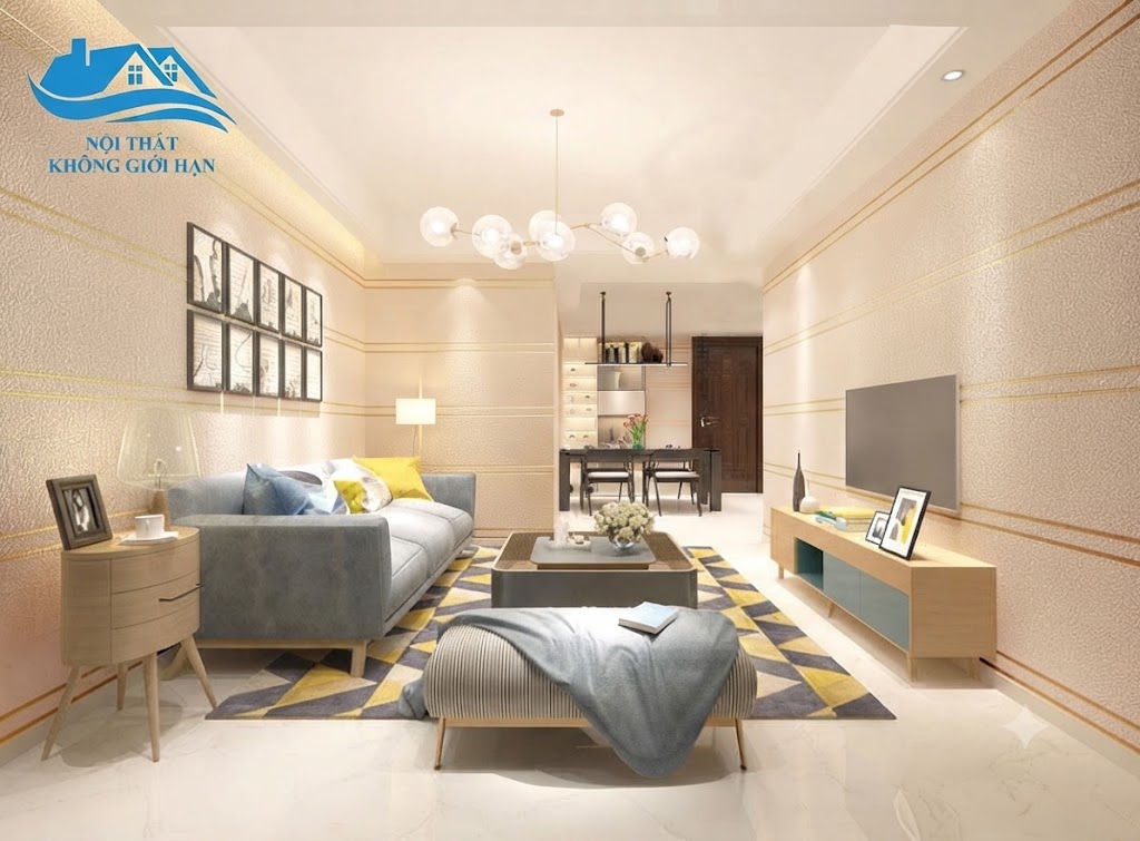 Giấy Dán Tường Phòng Khách