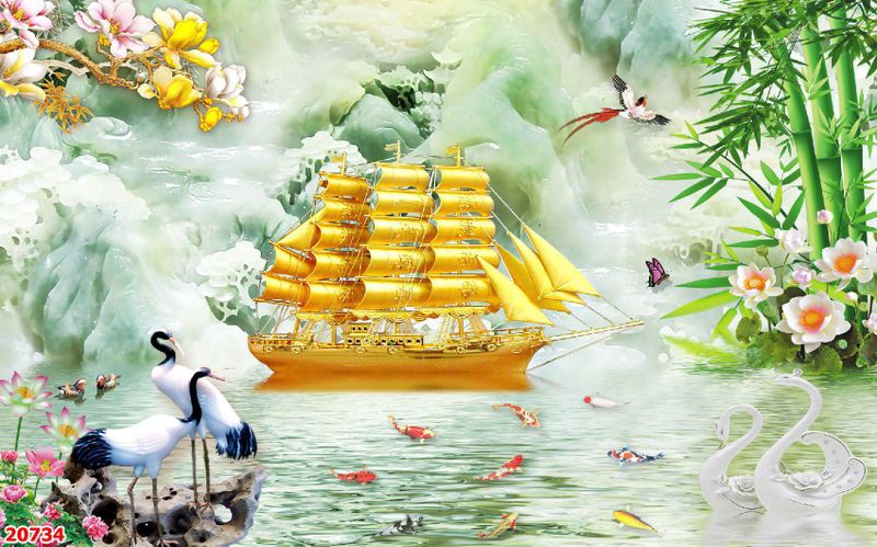 20734 – Tranh Cá