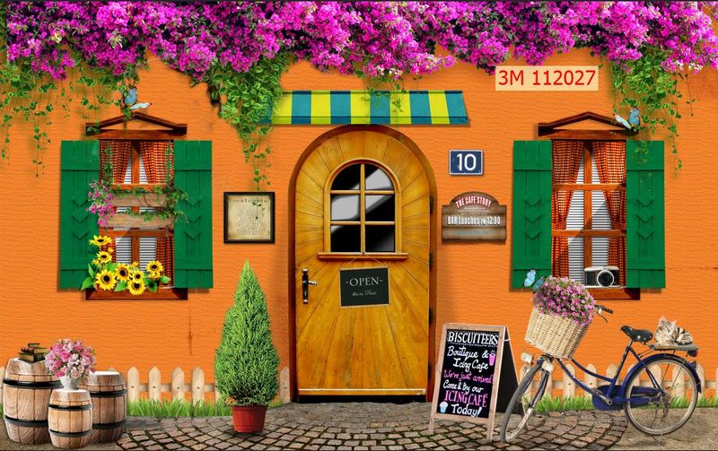 112027 – Tranh quán cafe – bar – trà sữa