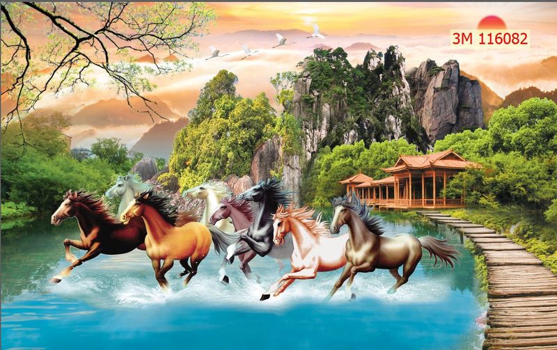 116082 – Tranh Mã Đáo Thành Công