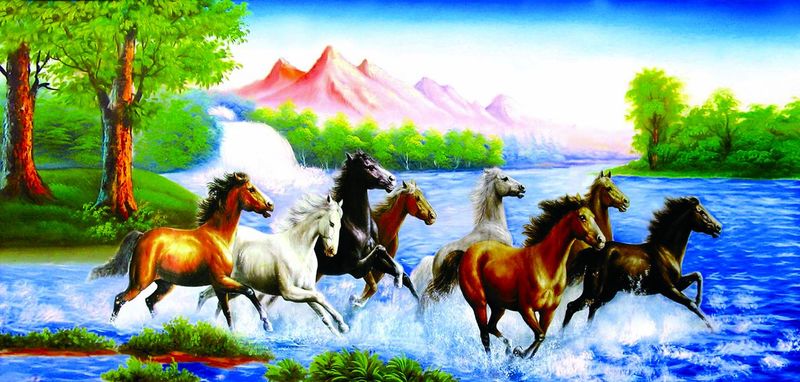 Ý nghĩa của tranh phong thủy "mã đáo thành công" trong kinh doanh