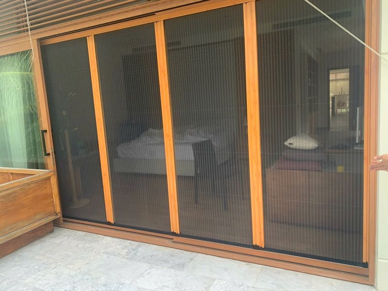 Cửa Lưới Chống Muỗi Không Ray 4 Cánh