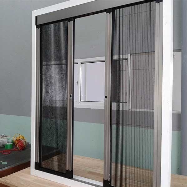 Cửa Lưới Chống Muỗi Mở Lùa Màu Đen
