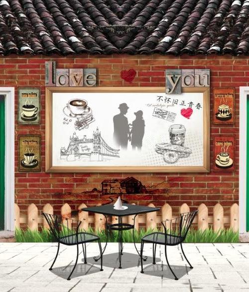38195 – Tranh quán cafe – bar – trà sữa